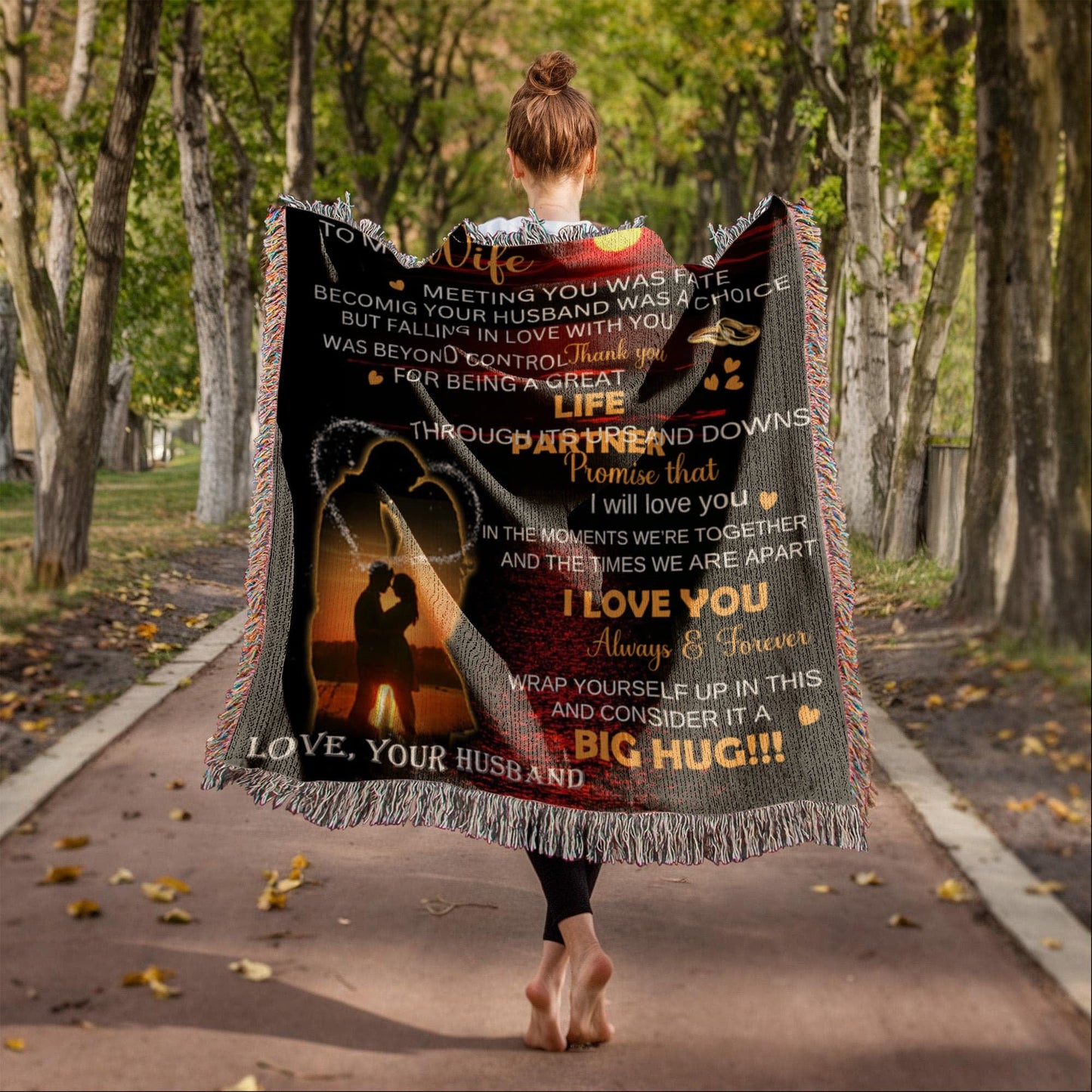 To My Wife Blanket, A  Romantic Gift For Wife