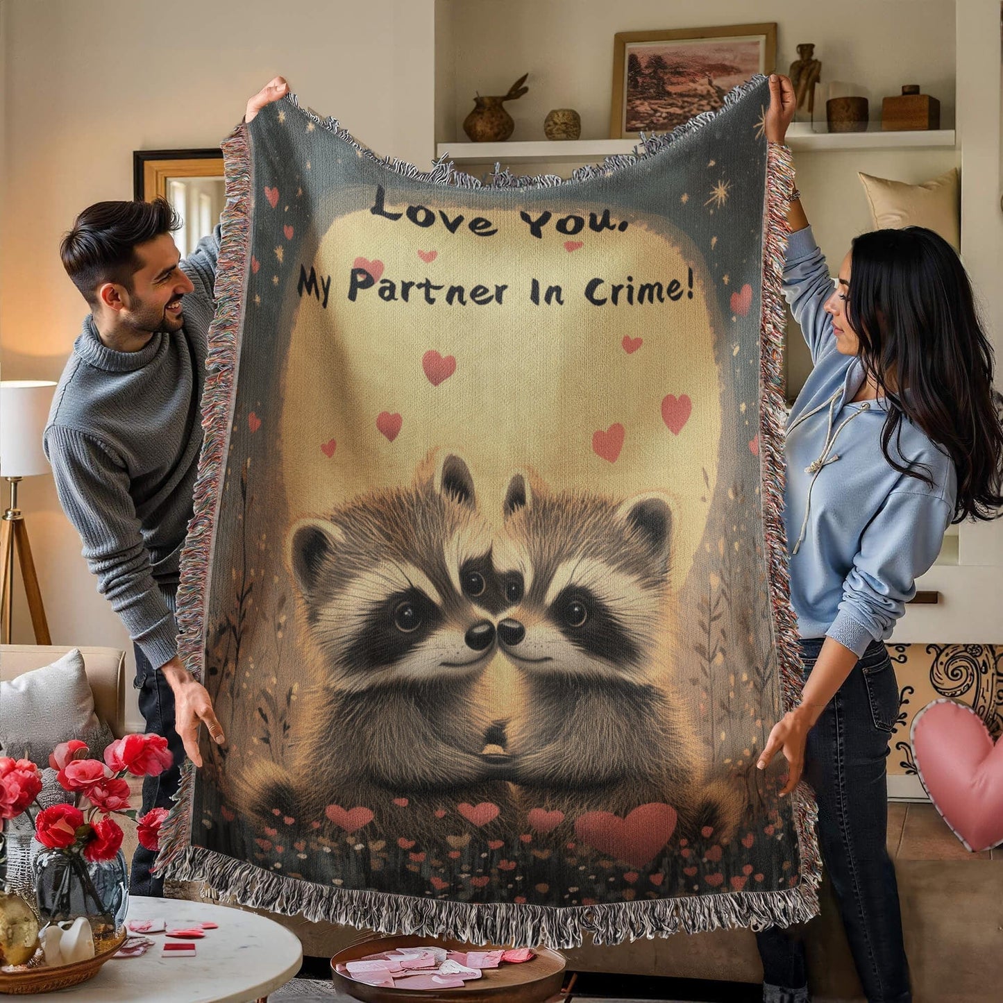 Valentine's Day Gift, Whimsical Blanket