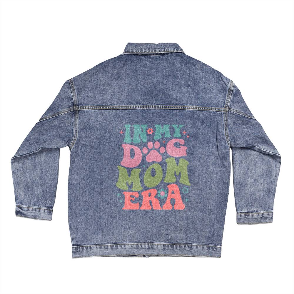 Dog Mom Jacket, In My Dog Mom Era Denim Jacket Gift