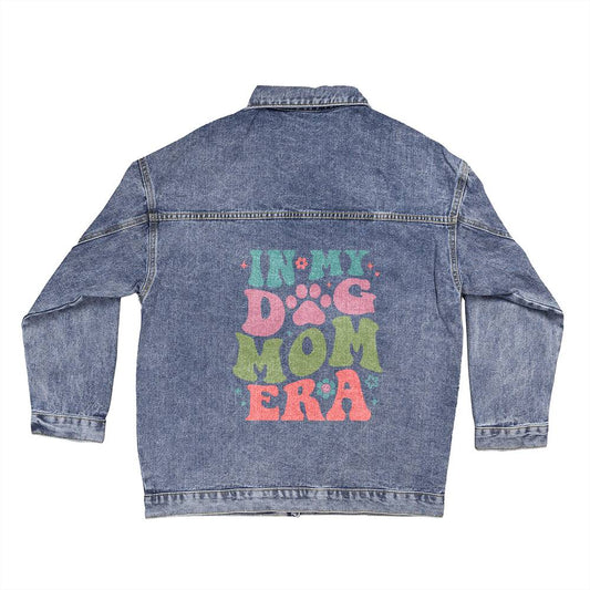 Dog Mom Jacket, In My Dog Mom Era Denim Jacket Gift