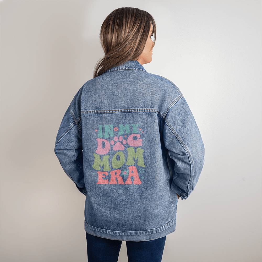 Dog Mom Jacket, In My Dog Mom Era Denim Jacket Gift