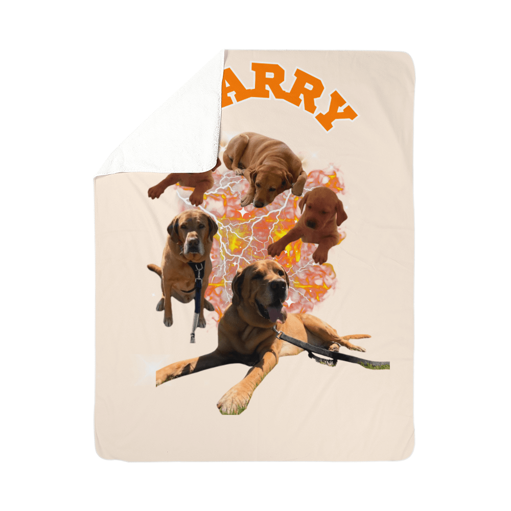Custom Pet Blanket, Sherpa Fleece Pet Blanket