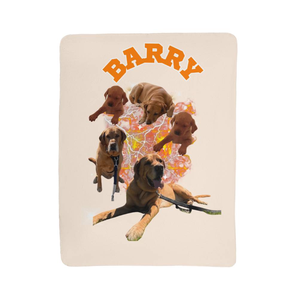 Custom Pet Blanket, Sherpa Fleece Pet Blanket