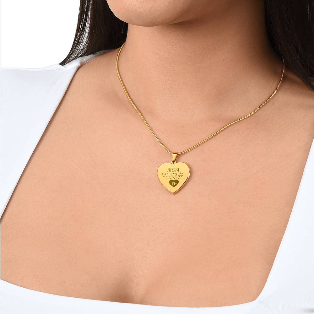Important Piece Of My Life Necklace, Engraved Necklace For Mom