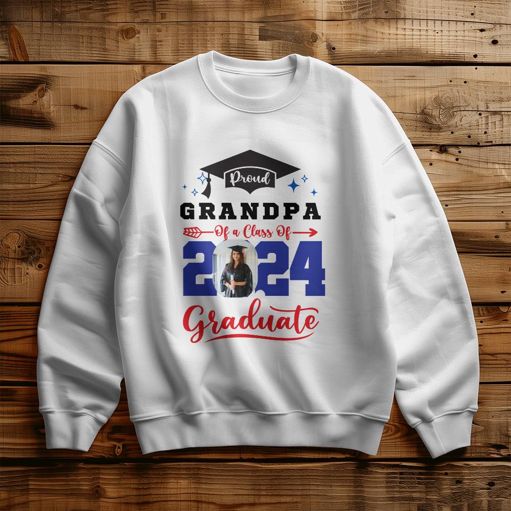 Proud Grandpa White Sweatshirt