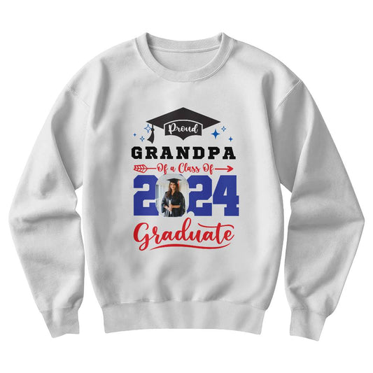 Proud Grandpa White Sweatshirt