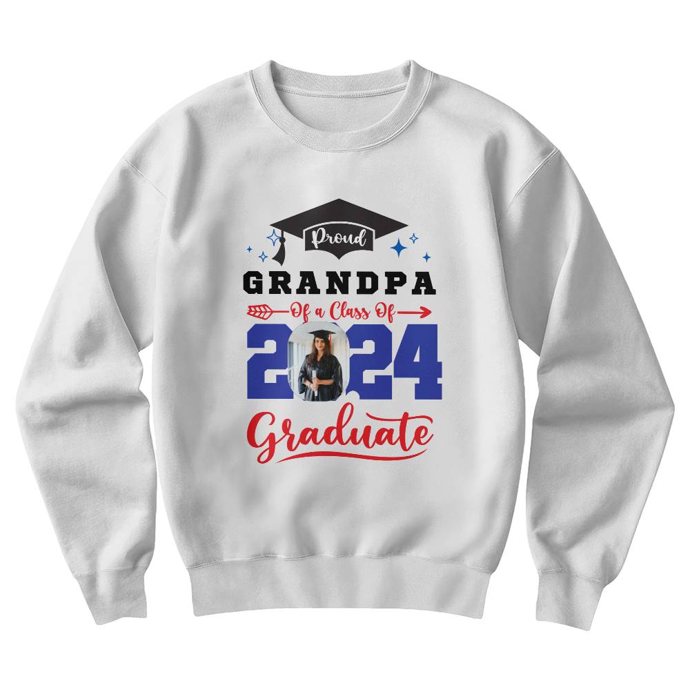 Proud Grandpa White Sweatshirt