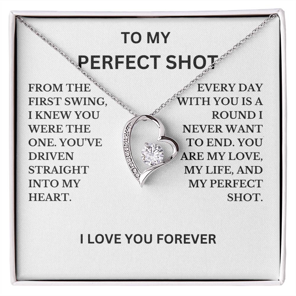 To My Perfect Shot Necklace, A Perfect Gift For Your Special Lady