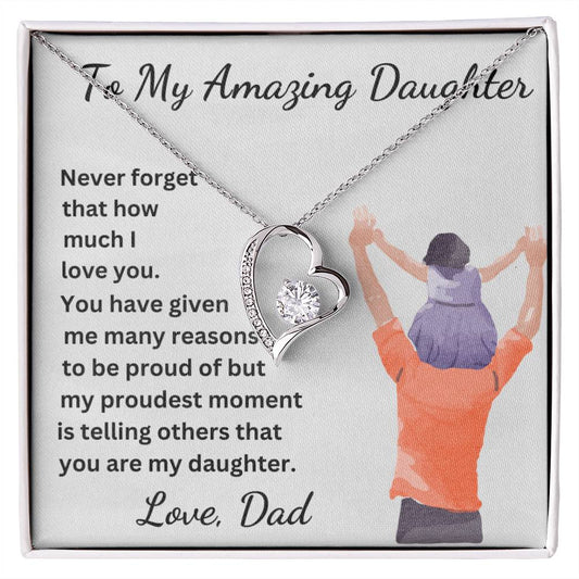 My Proudest Moment Daughter Necklace