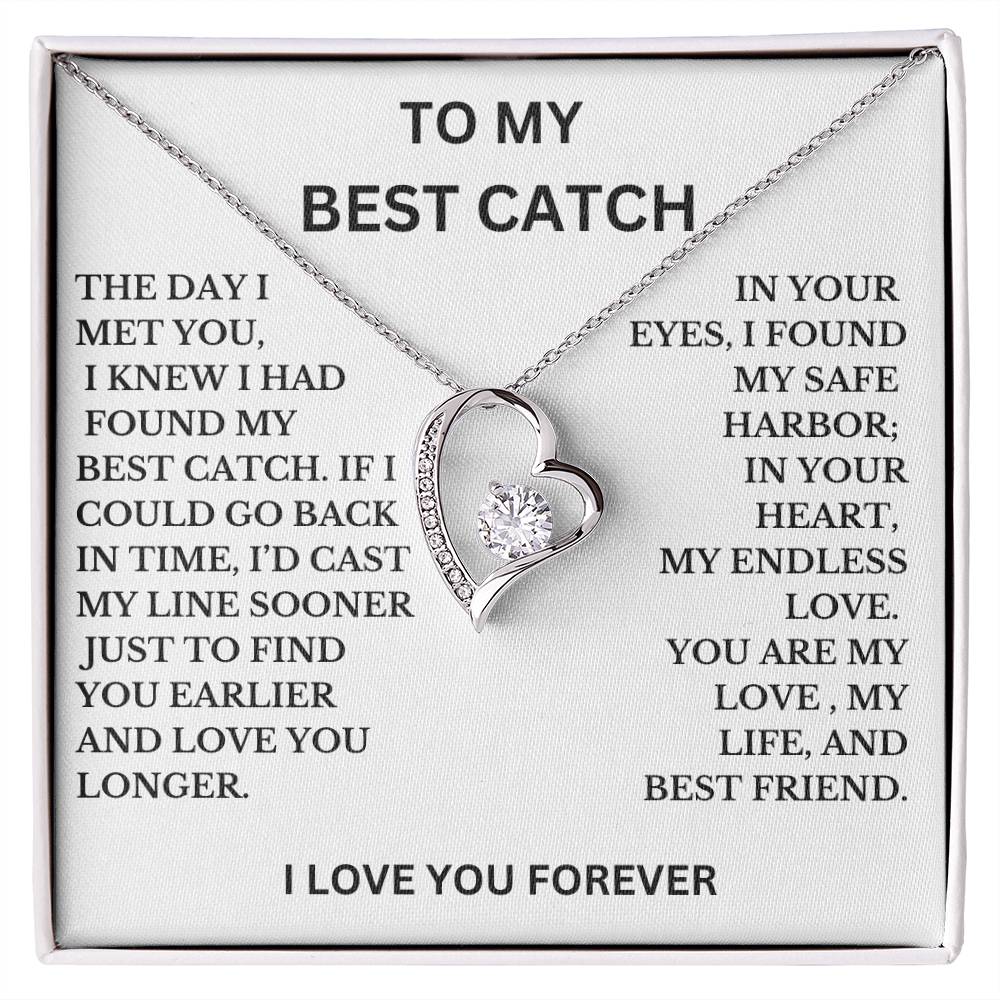 To My Best Catch Necklace, A Perfect Gift For Wife, Girlfriend