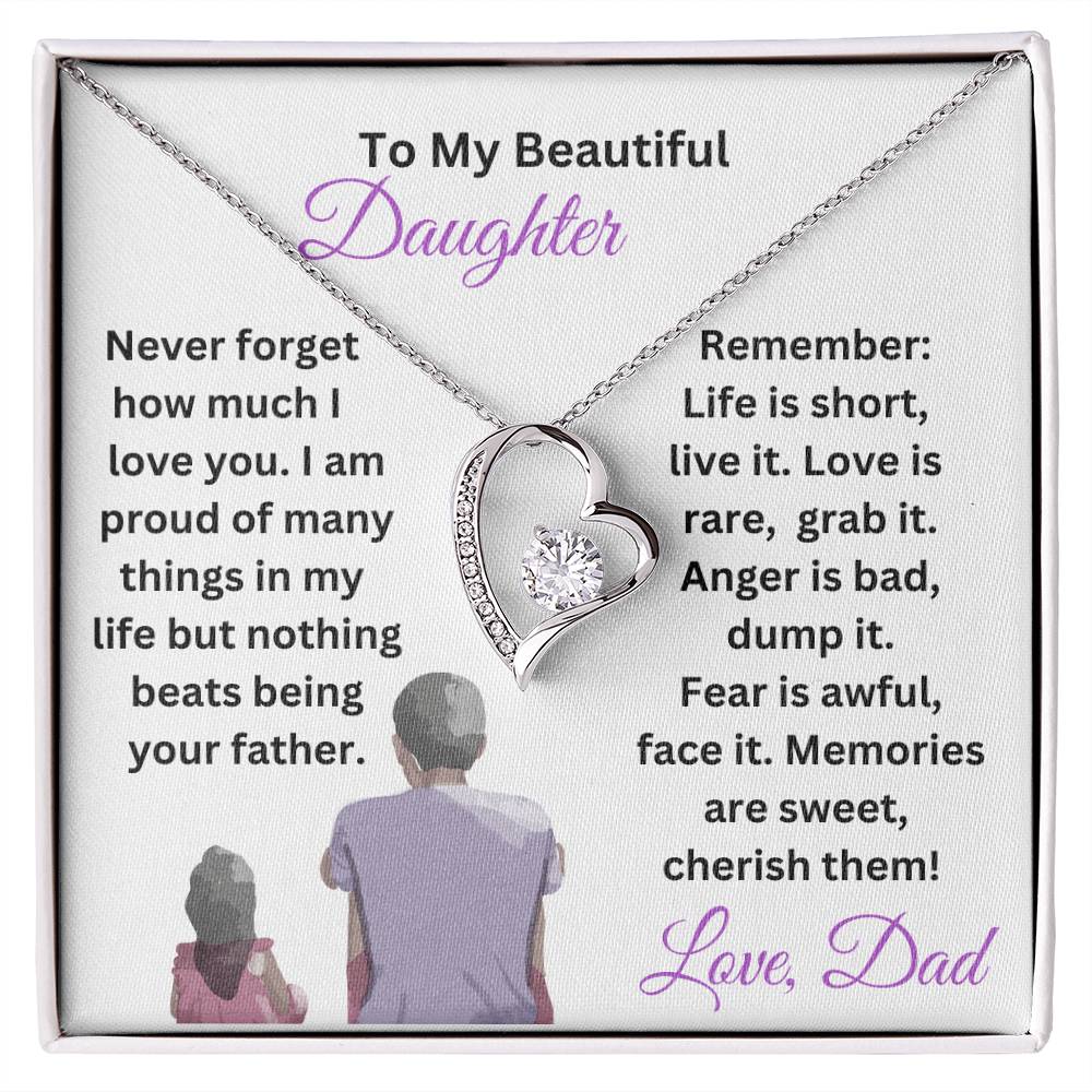 Customizable Daughter Necklace Gift From Dad
