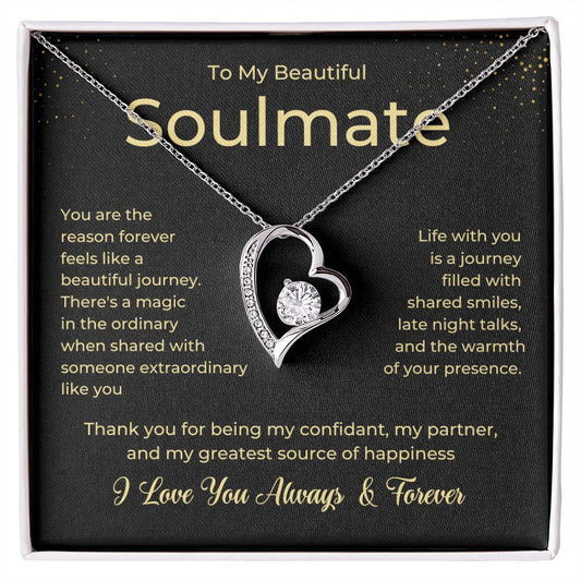 To My Soulmate Forever Love Necklace