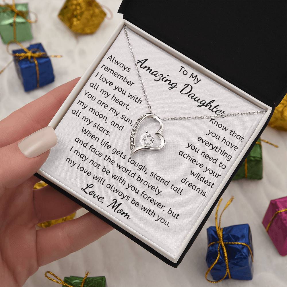 To My Amazing Daughter Necklace