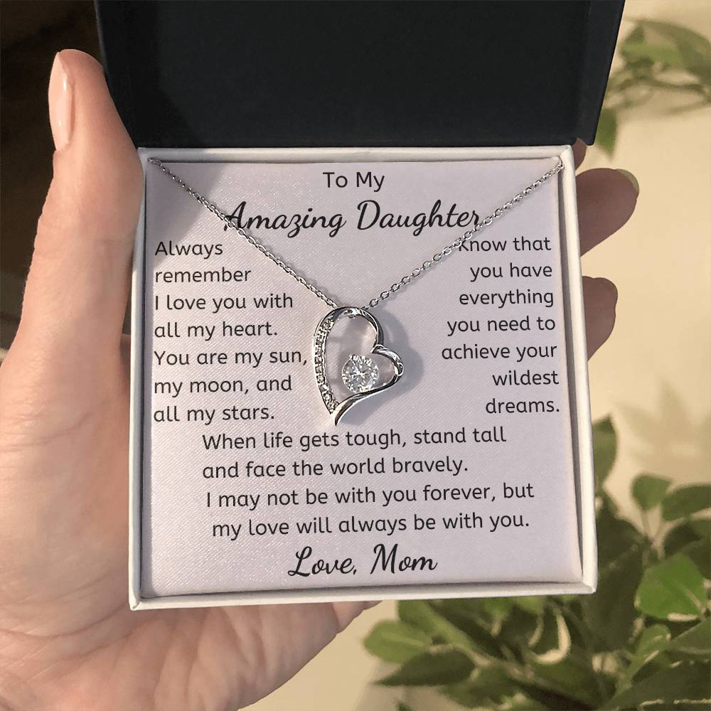 To My Amazing Daughter Necklace