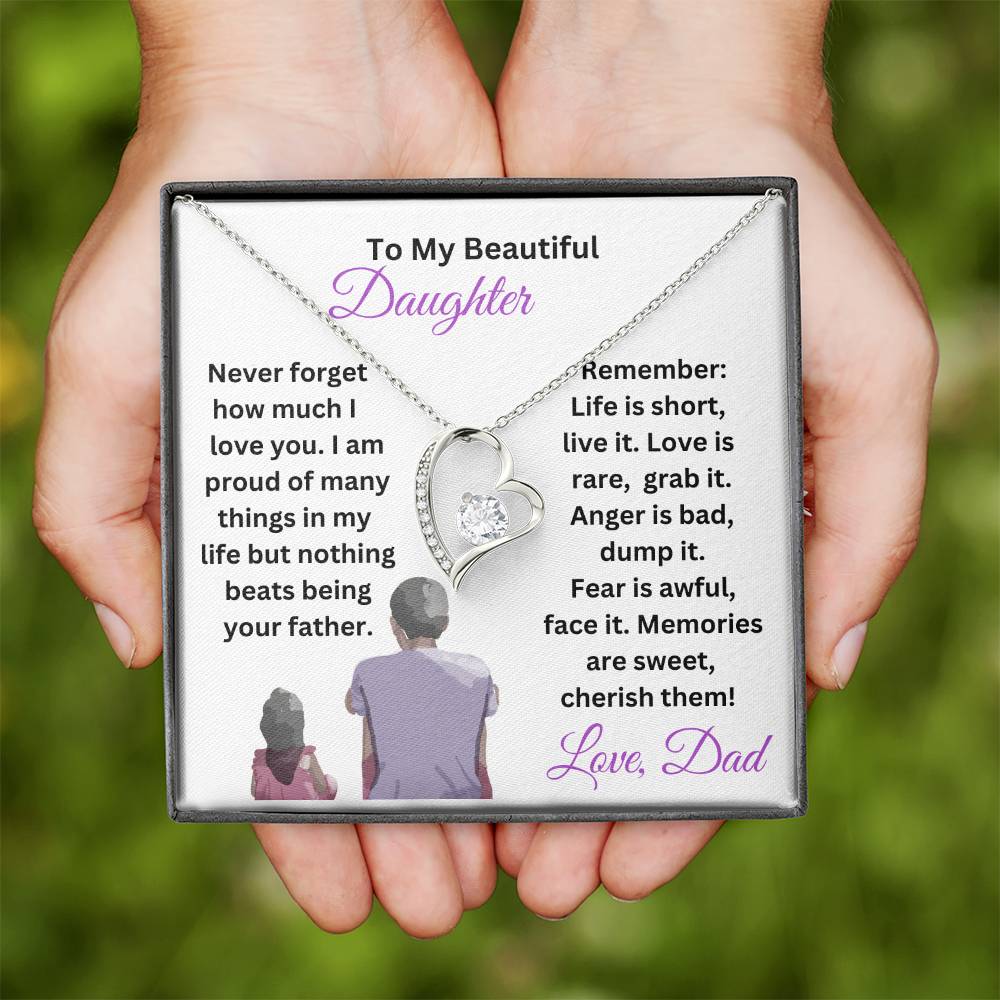 Customizable Daughter Necklace Gift From Dad