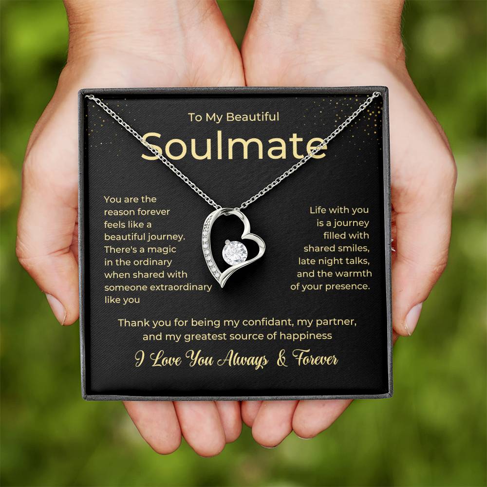 To My Soulmate Forever Love Necklace
