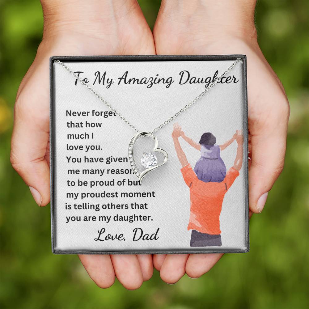 My Proudest Moment Daughter Necklace
