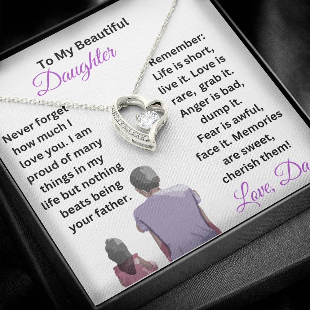 Customizable Daughter Necklace Gift From Dad