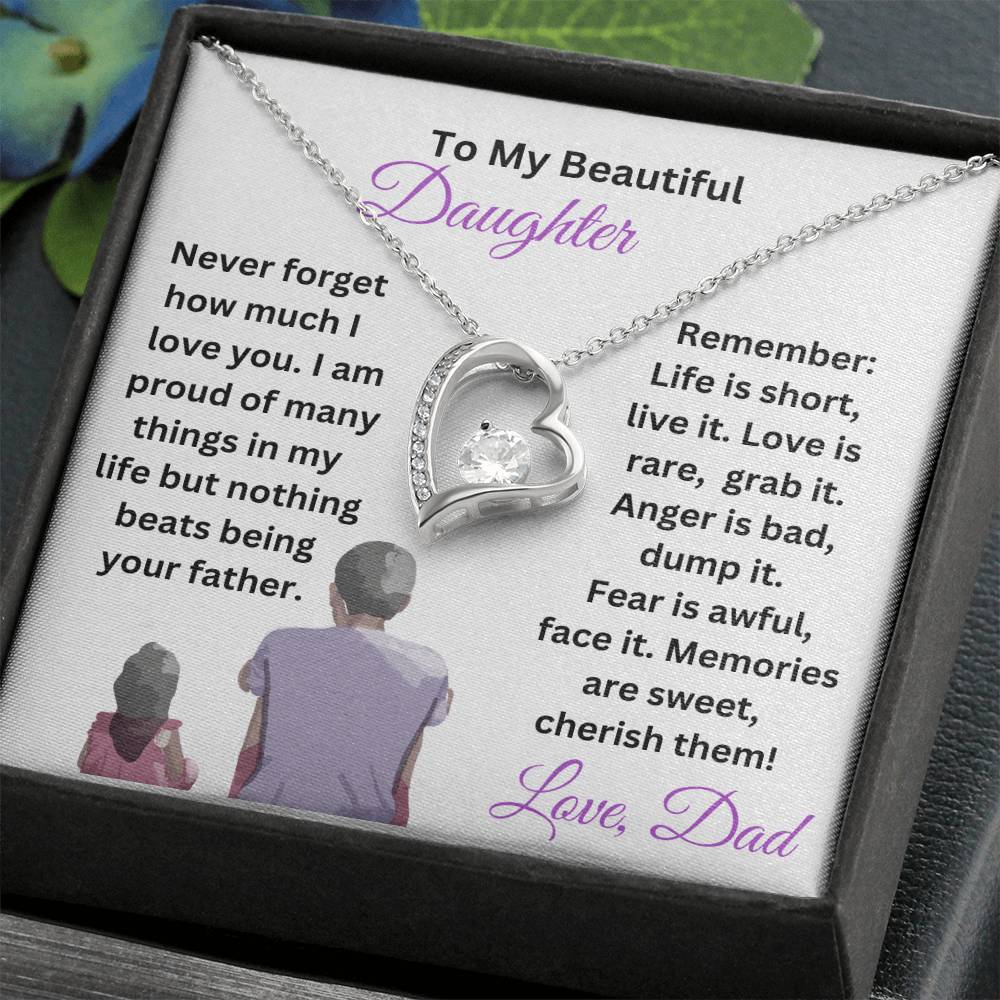 Customizable Daughter Necklace Gift From Dad