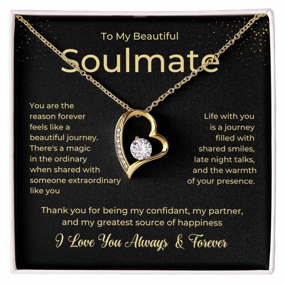 To My Soulmate Forever Love Necklace