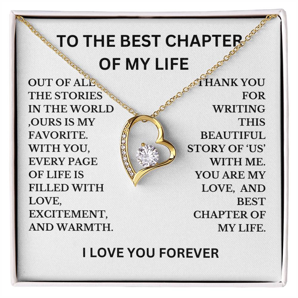 To The Best Chapter Of My Life Necklace, A perfect Gift For Wife, Girlfriend