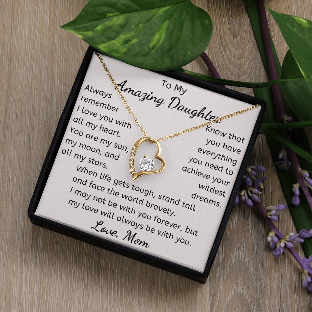 To My Amazing Daughter Necklace