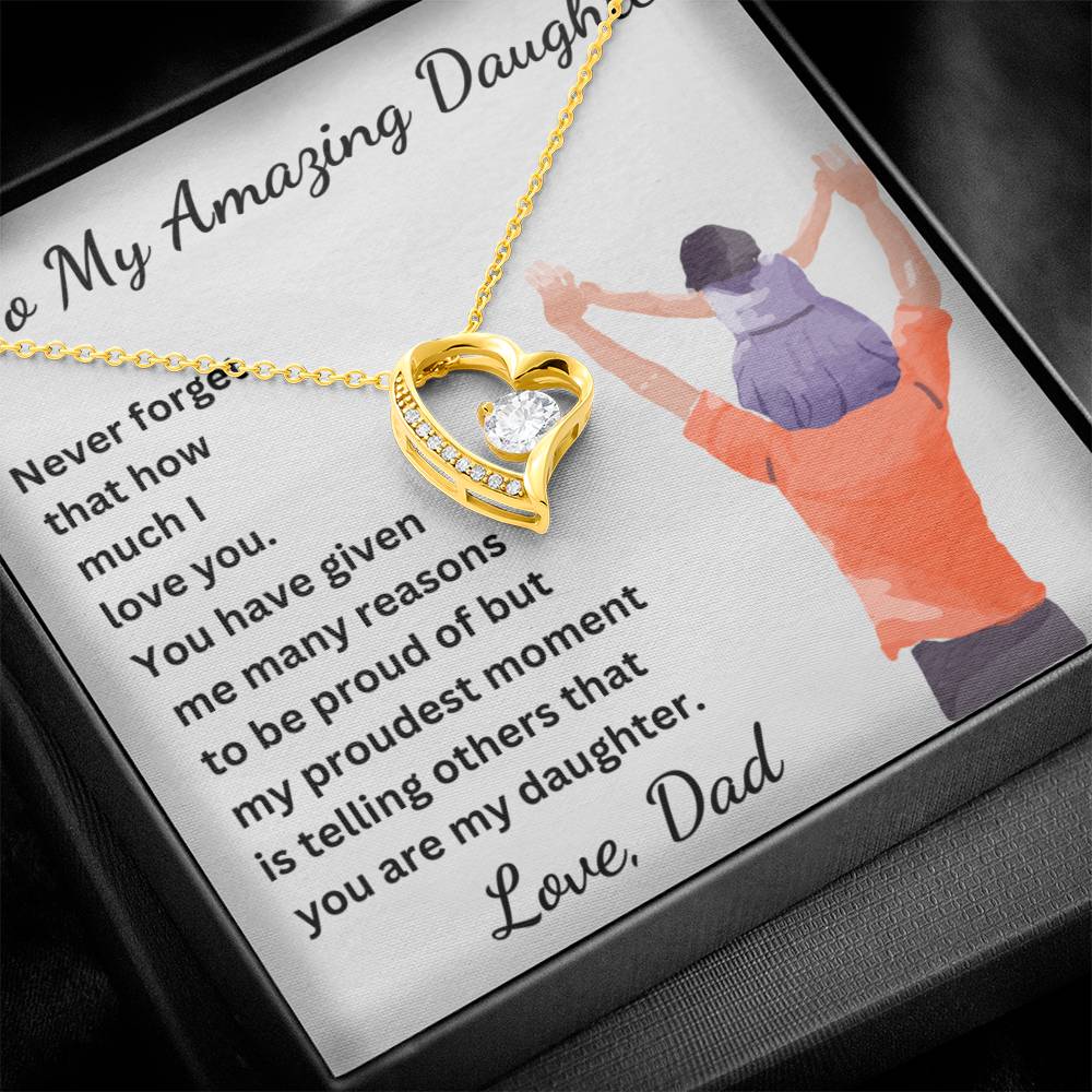 My Proudest Moment Daughter Necklace