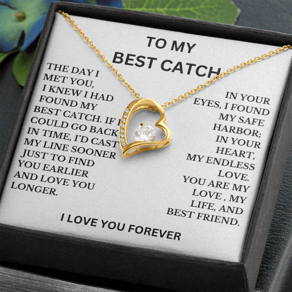 To My Best Catch Necklace, A Perfect Gift For Wife, Girlfriend