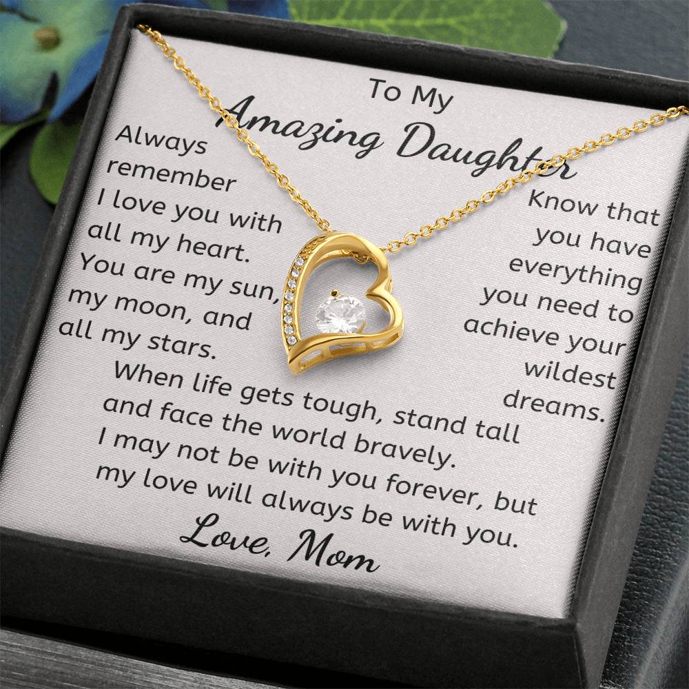 To My Amazing Daughter Necklace