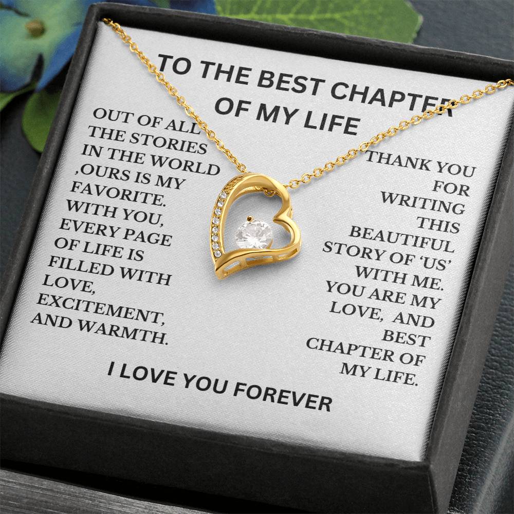 To The Best Chapter Of My Life Necklace, A perfect Gift For Wife, Girlfriend