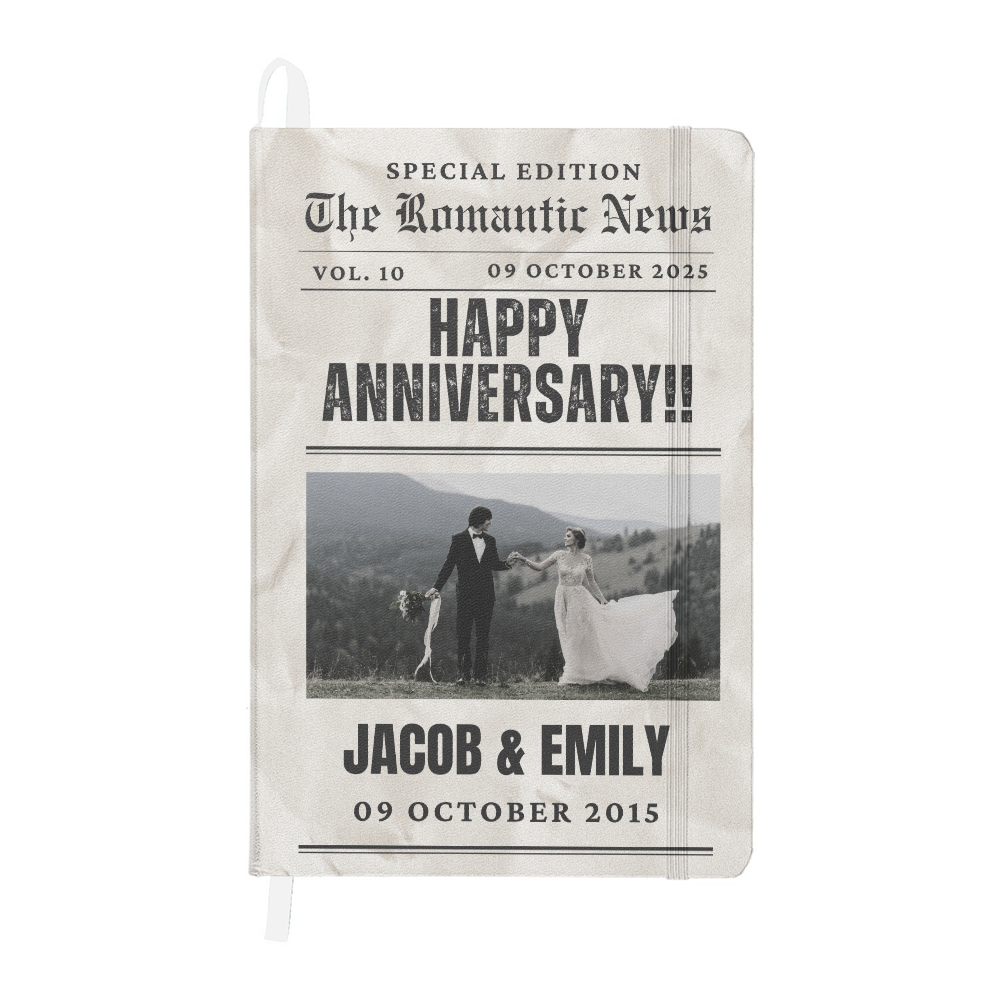 Custom  Anniversary Journal Gift