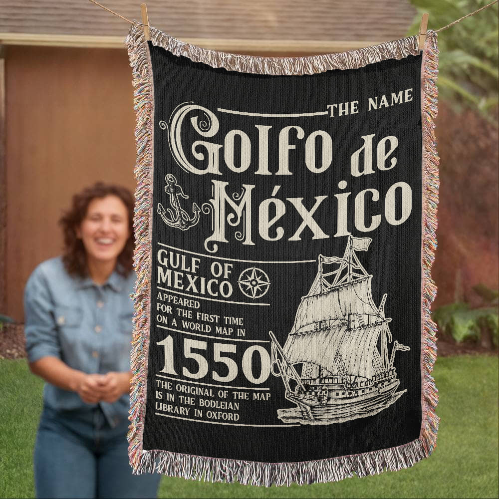 Golf Of Mexico Woven Blanket