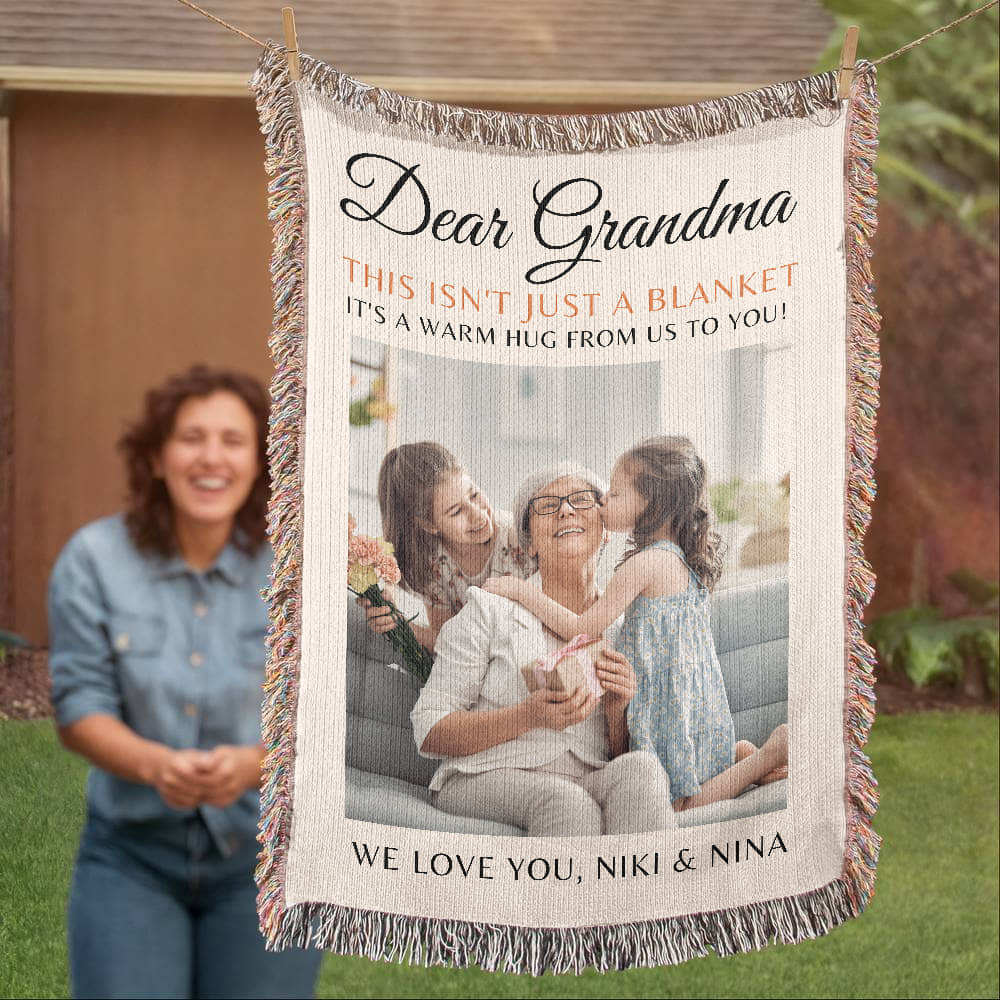 Custom Blanket Grandma Gift