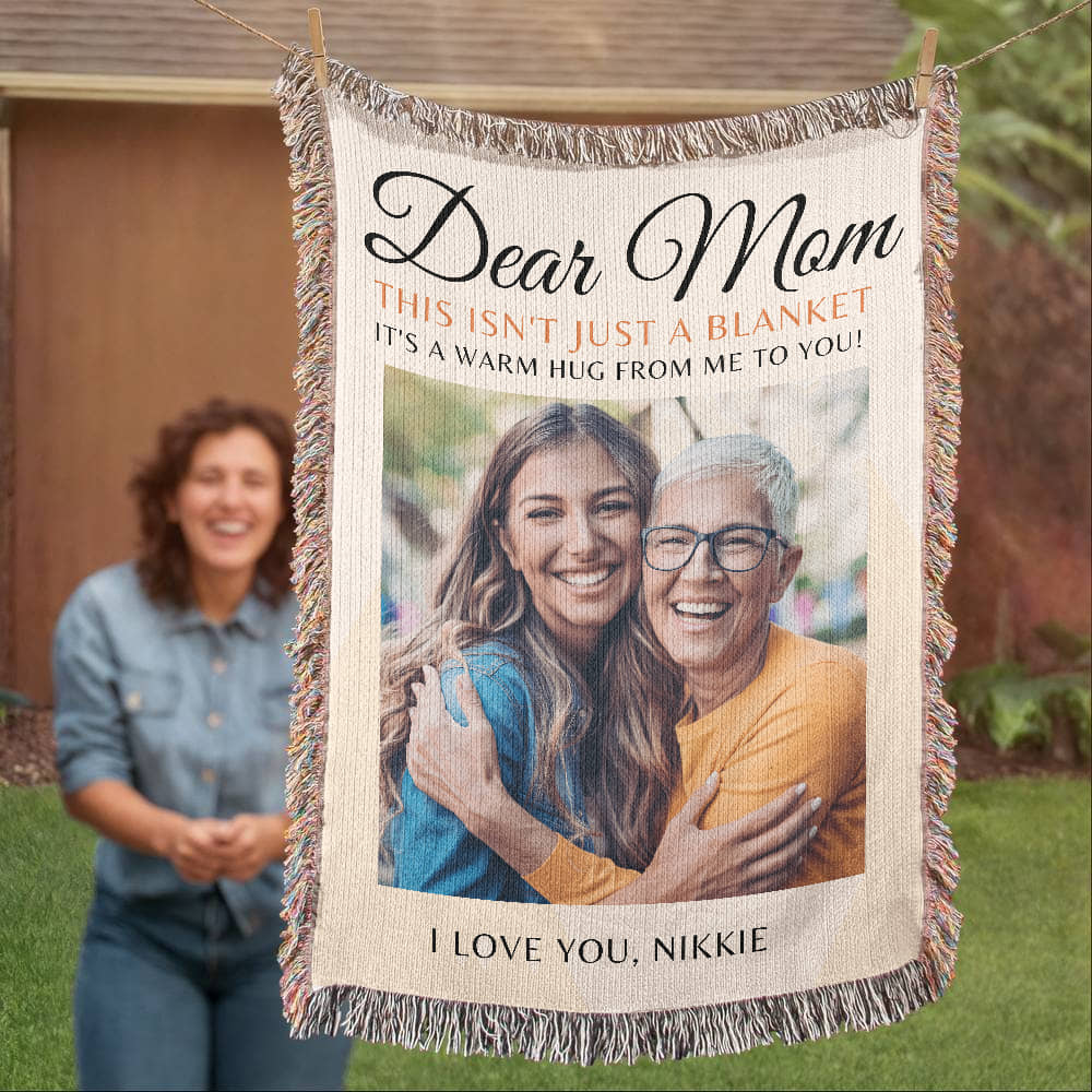 Mom Custom Photo Blanket
