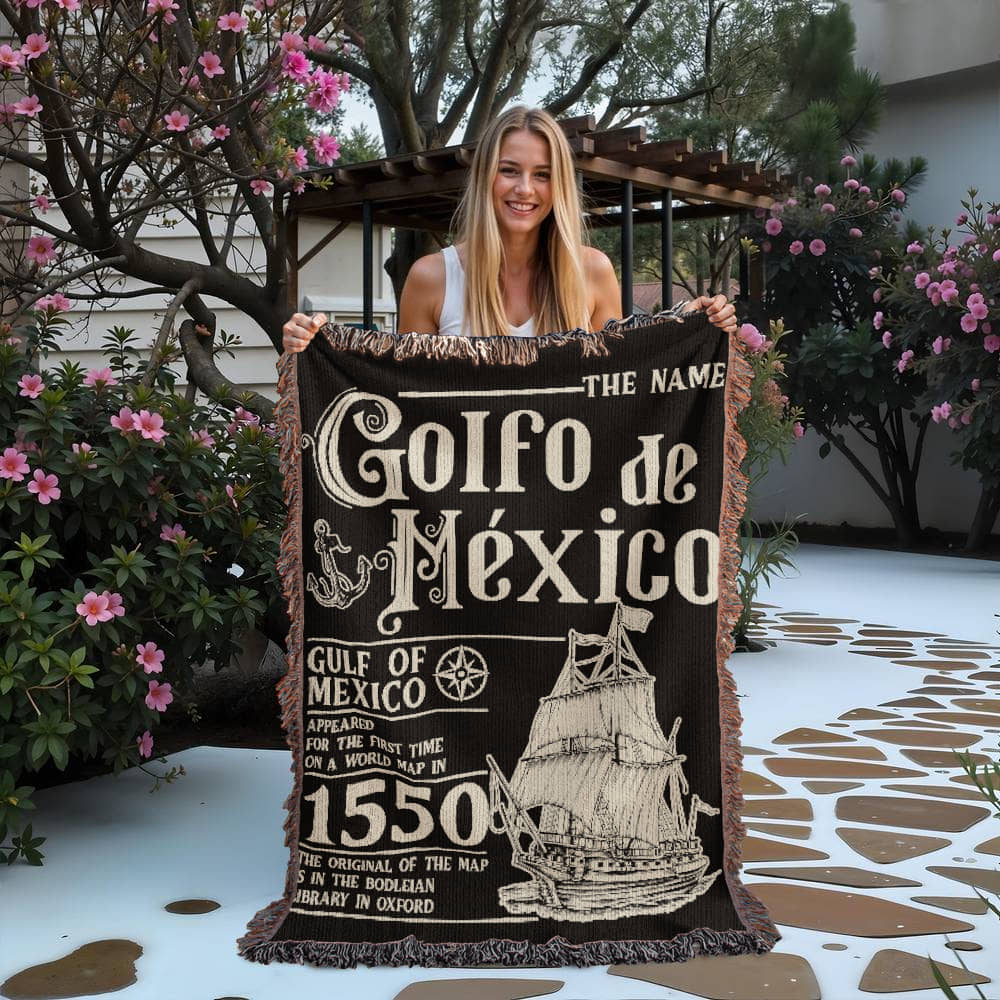 Golf Of Mexico Woven Blanket