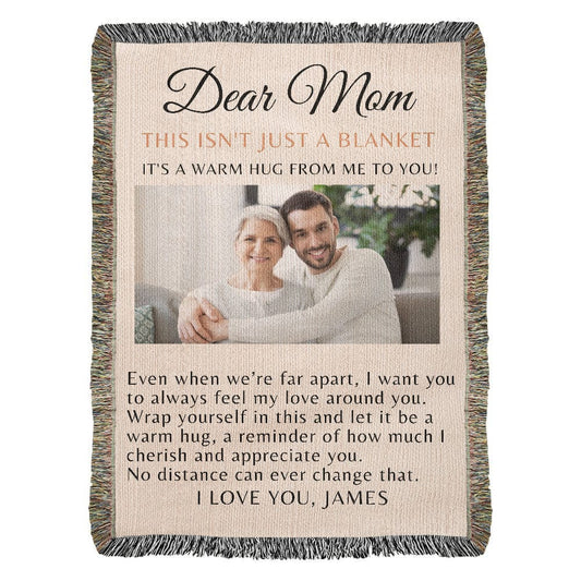 Long Distance Blanket Gift, Mother's Day Blanket Gift