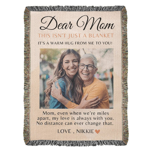 Custom Photo Blanket For Mom, Mothers day Blanket Gift
