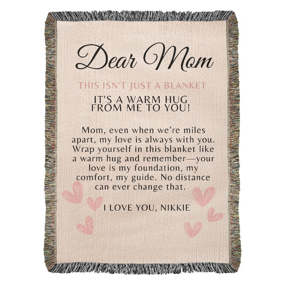 Custom Blanket For Mom, State To State Gift