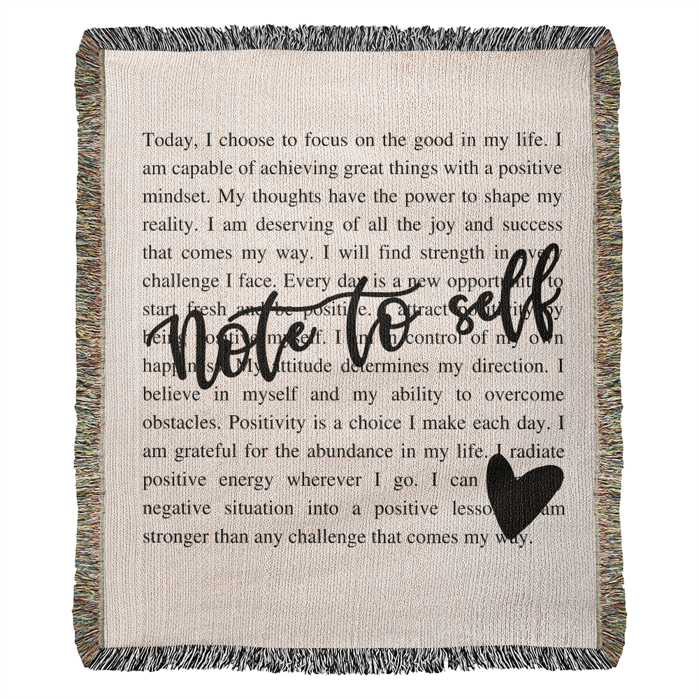 Note To Self Blanket