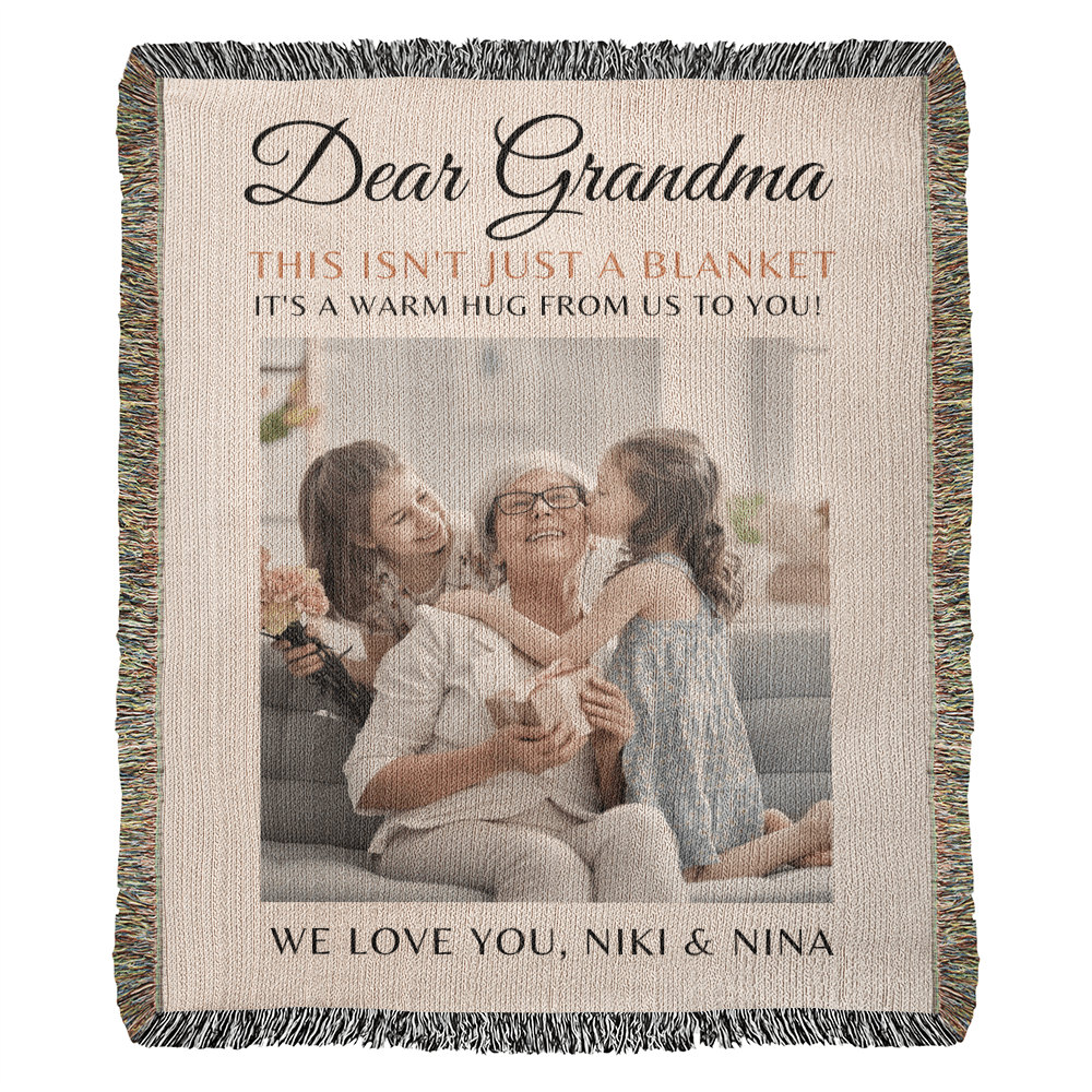 Custom Blanket Grandma Gift