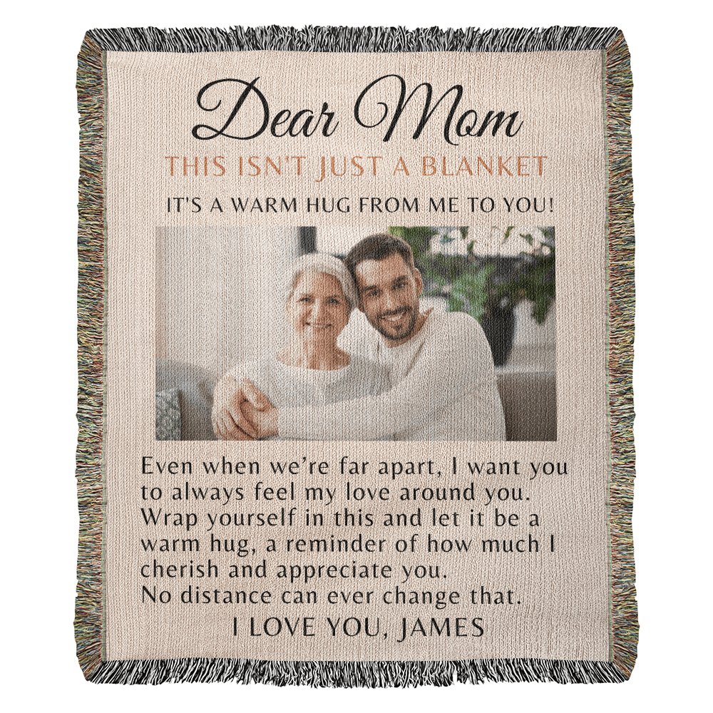 Long Distance Blanket Gift, Mother's Day Blanket Gift