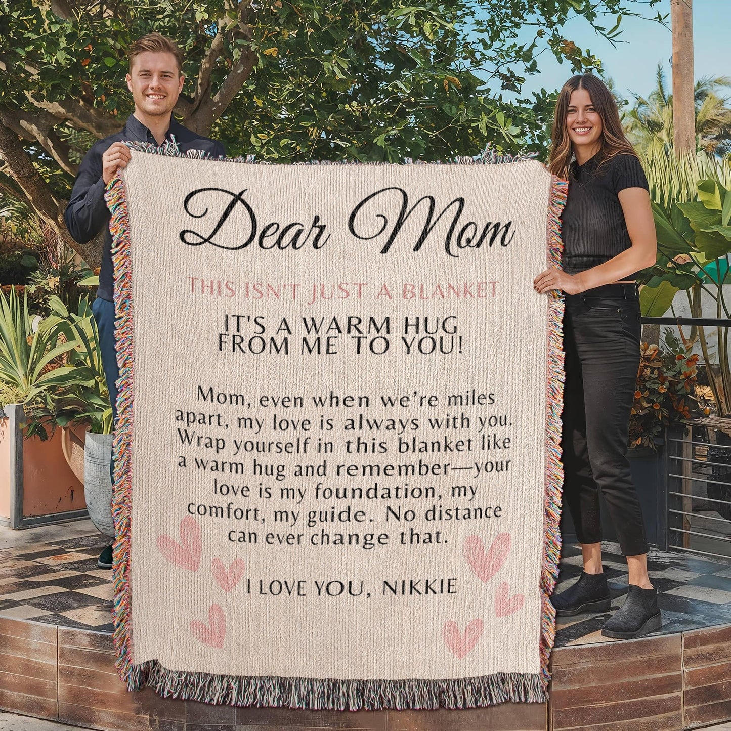 Custom Blanket For Mom, State To State Gift
