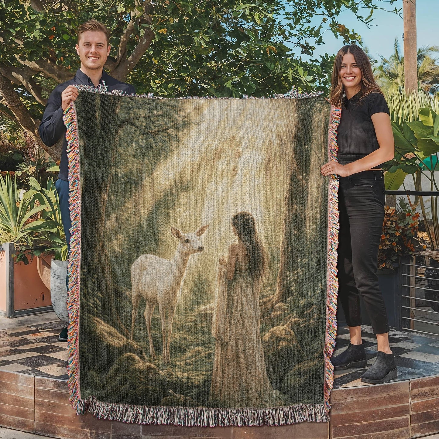 Enchanted Forest Tapestry Blanket