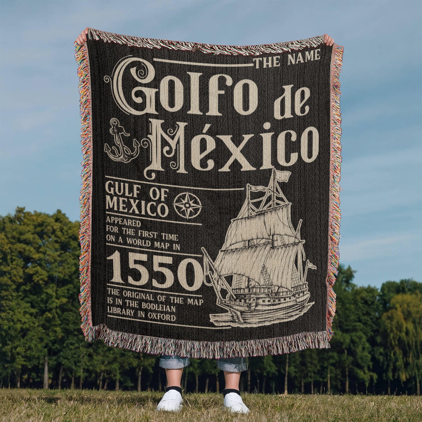 Golf Of Mexico Woven Blanket