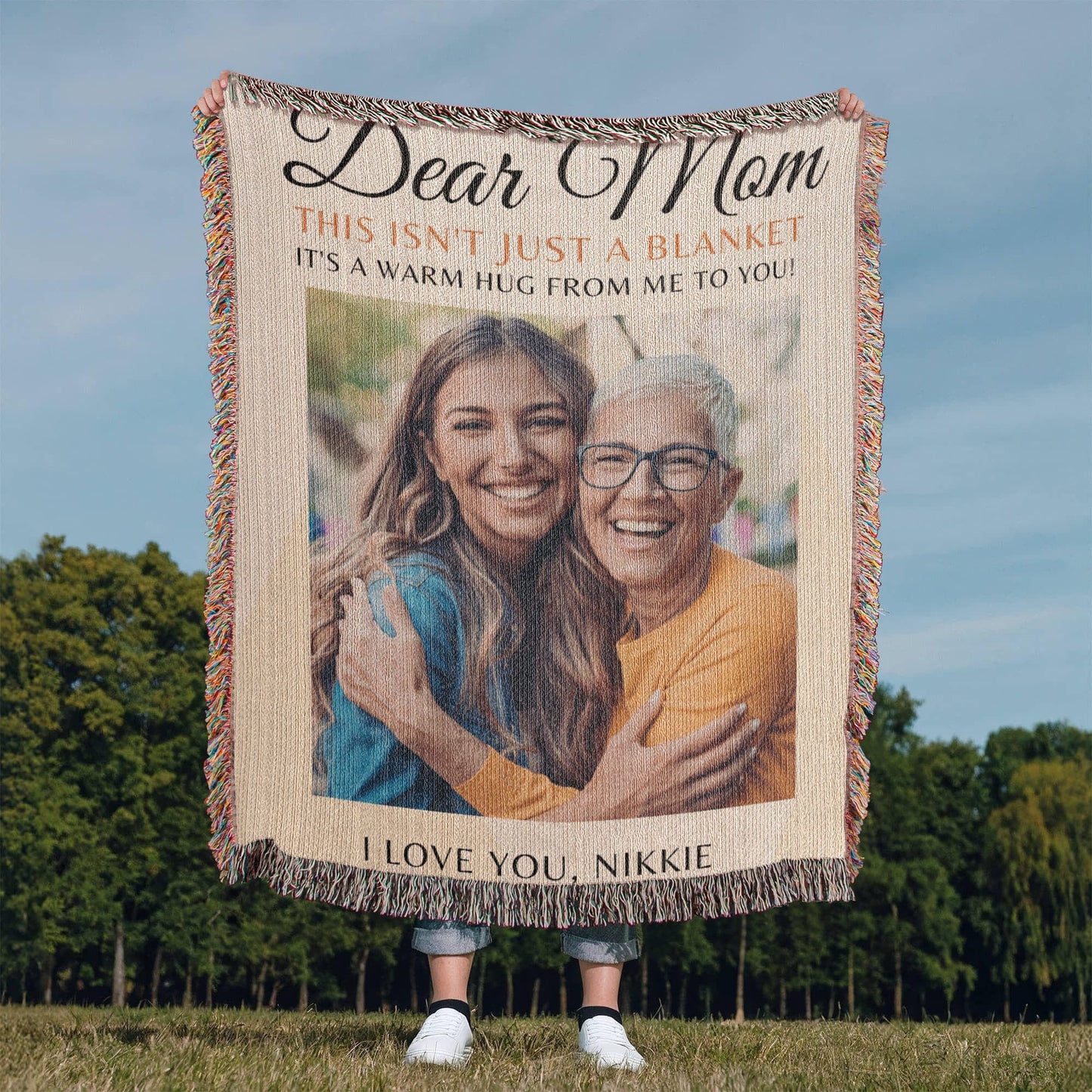 Mom Custom Photo Blanket