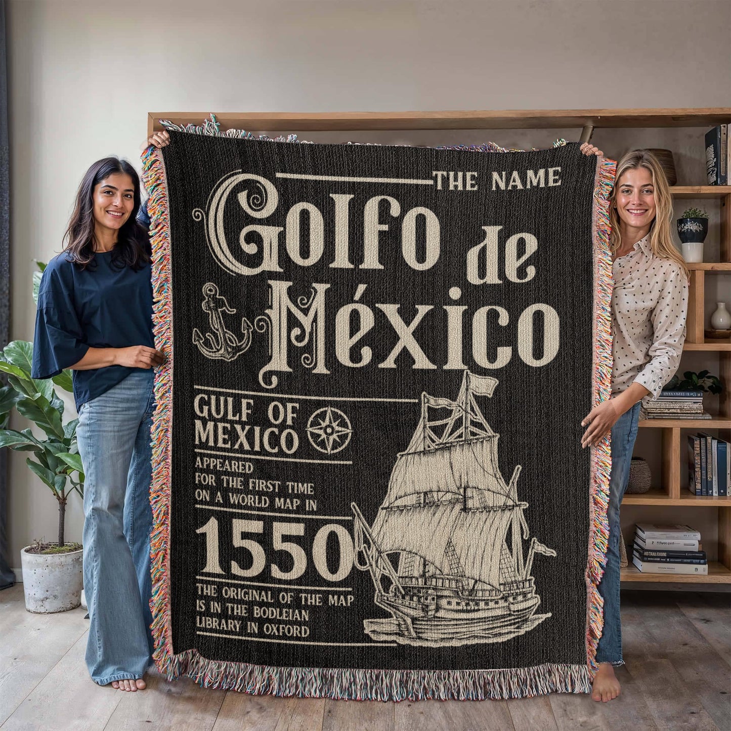 Golf Of Mexico Woven Blanket