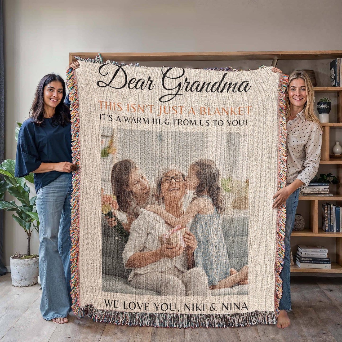 Custom Blanket Grandma Gift