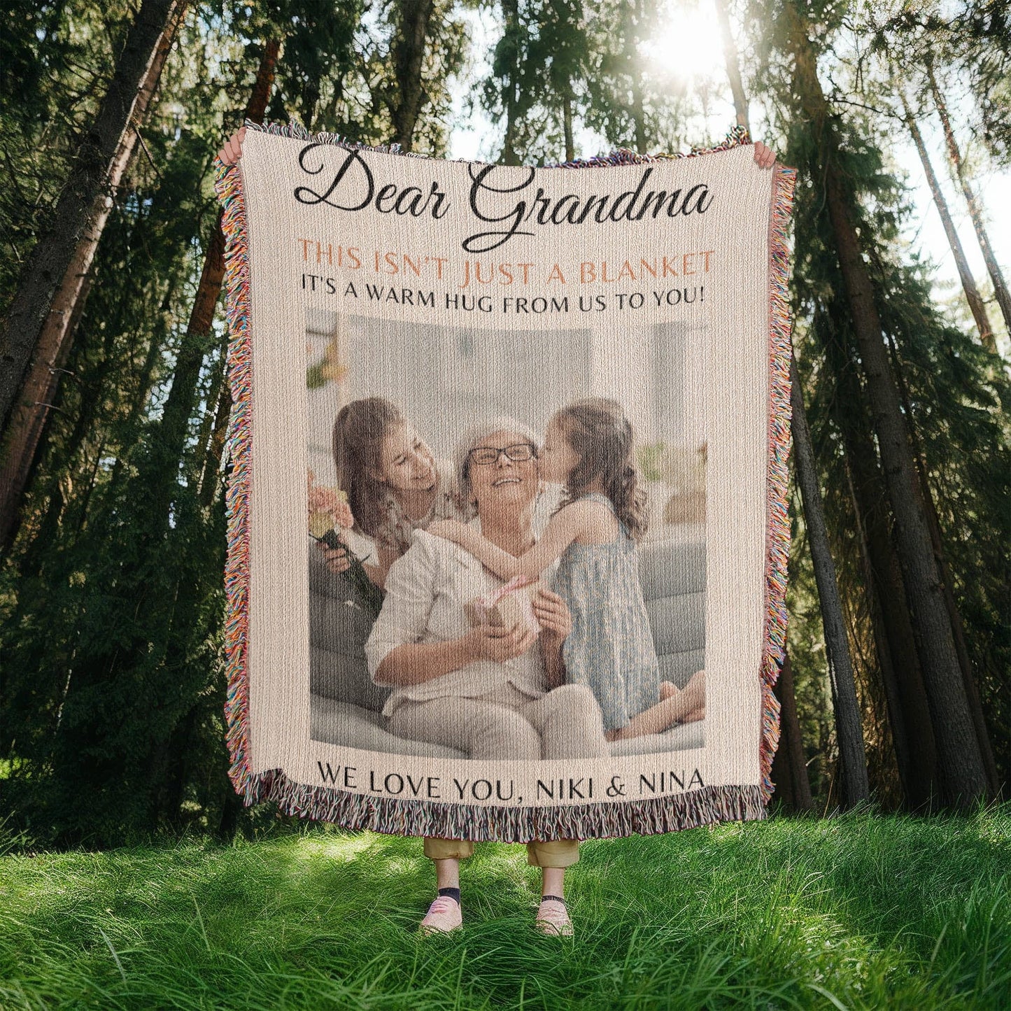 Custom Blanket Grandma Gift