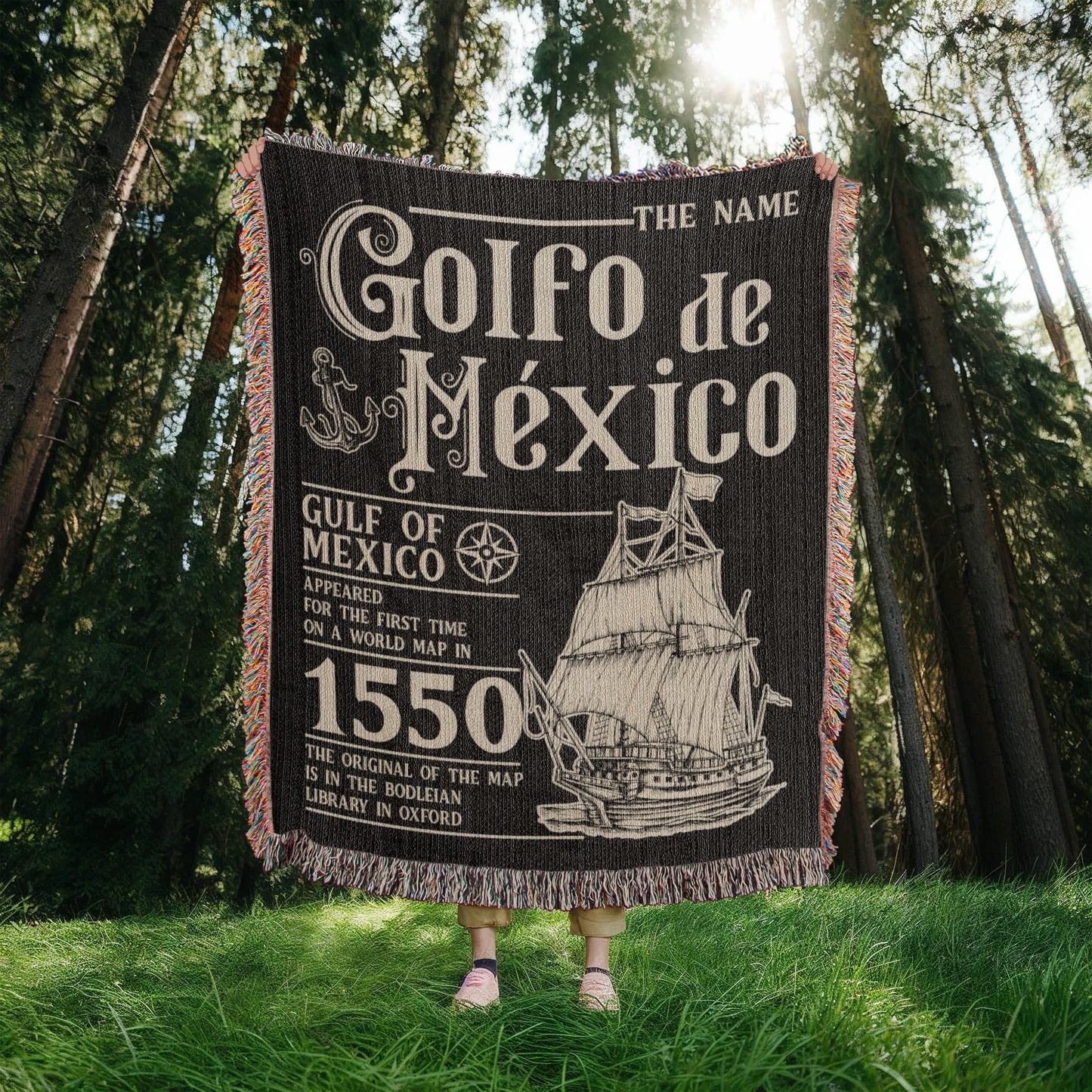 Golf Of Mexico Woven Blanket