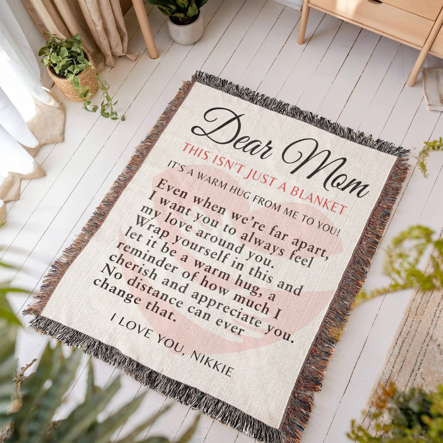 Hug Blanket For Mom